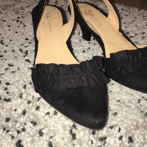 Chinese Laundry Shoes - SOLD 🆕 Chinese Laundry Black suede slingbacks